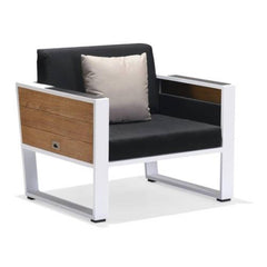 HiGold York Single Sofa - White Frame