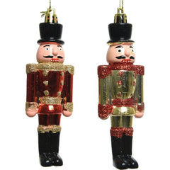 Decoris Hanging Shatterproof Nutcracker 12.5cm - 2 Assorted