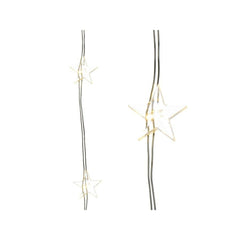 Lumineo BO 40 Micro-Led Star String Light 195cm - Silver/Warm White