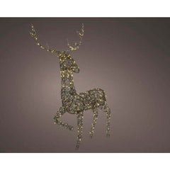 Lumineo Steady 300 Led Wicker Deer 99cm - Brown/Warm White