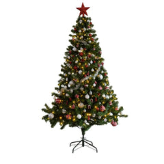 Everlands Pre-Lit Imperial Pine Christmas Tree with Decorations 1.8m