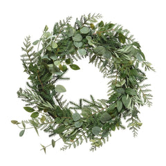 Everlands Wreath with Eucalyptus 60cm