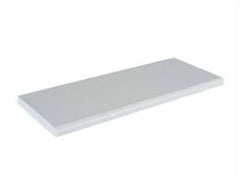 FACED SHELF WHITE/WHITE C. INVISIBLE 18X160X400 MM