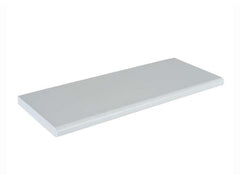 FACED SHELF WHITE/WHITE C. INVISIBLE 25X250X1000 MM