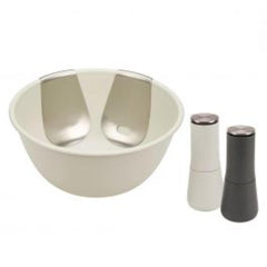 JJ SERVE IT IN STYLE SALAD BOWL & MILL SET