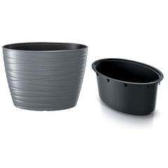 Prosperplast Maze Planter 58.5x38.5x42.3cm - Stone Gray