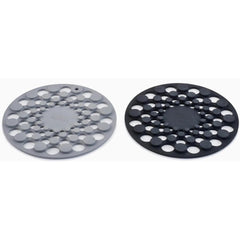 JJ SPOT-ON SET OF 2 SILICONE TRIVETS (ROUND) - GREY