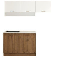 Chic Compact 180cm Kitchen White laminated top