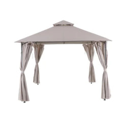 Naterial Oxis Gazebo Complete Cover Steel 300 x 300cm - Taupe Moon,