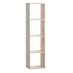 Library Kubik  - 4 Vani   Pino Massiccio grezzo 360x300x1393mm