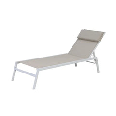Naterial Riba Sunbed With Head Cushion Mastic ,