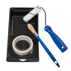 Dexter Smooth Mini Paint Kit With Tray, Universal Roller 11Cm, Masking Tape And Round Tip Brush,