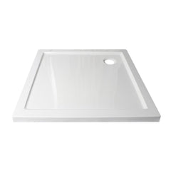 Sensea Essential Acrylic Square Shower Tray 90 X 90Cm - White Glossy