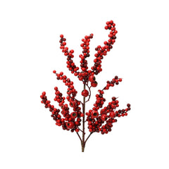 Decoris Spray Foam Berry Branch 60cm - Red