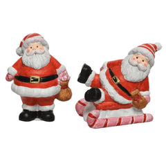 Decoris Terracotta Santa Figure 10cm - 2 Assorted