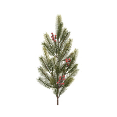 Everlands Pine Branch with Red Berries 66cm