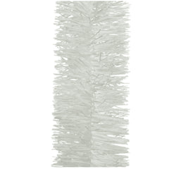 Decoris Tinsel Garland Diamond 7 x 270cm - Winter White