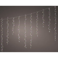Lumineo Compact Icicle 256 Led Lights - Pastel Multicolour