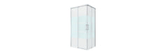 Sensea Remix Rectangular Sliding Shower Cubicle with Corner Entry 80 x 100 x 195cm - Chrome/ Print