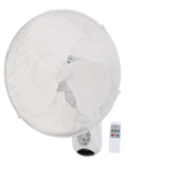Equation Wall Mounted Fan with Remote 40cm 45W - White