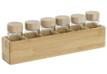 iDecor Spice Rack Set of 7 Glasses 32.5 x 6.5 x 6.5cm - Natural