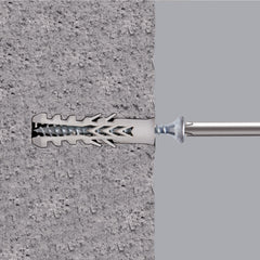 Standers Nylon Plugs With Screws 10 X 50Mm - 6 Pieces