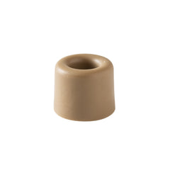 Soft Wall And Floor Door Stopper, Brown,Hybrid Fixation,Ø3X2.5Cm, 1Pc