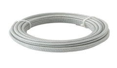 Standers Plastic Sheated Zinc Plated Steel Cable Dia4mm/ 6mm - 10m Roll