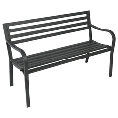 Garden Steel Bench Anthracite 128cm,