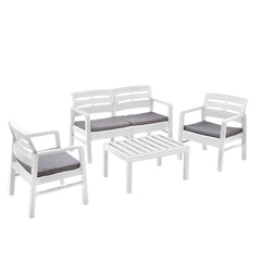 Ipae-Progarden Java Set with Cushions - White