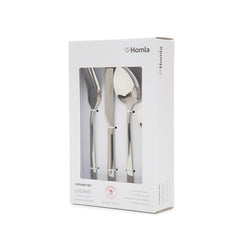 Homla Lugano Cutlery Set of 24 Pieces - Silver