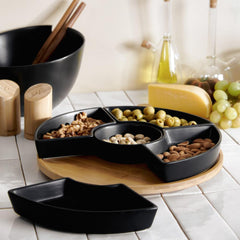 Homla Fincan Rotating Platter Serving Dish 30cm - Black