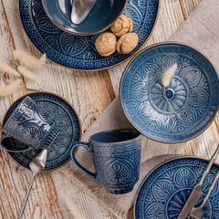 Homla Indie Mug 400ml - Navy Blue