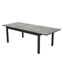 Naterial Odyssea Premium Extendable Dining Table Anthracite 180/240x100x75cm