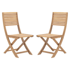 Naterial Solaris II Origami Dining Chairs Set Of 2pcs Acacia FSC Honey Wood