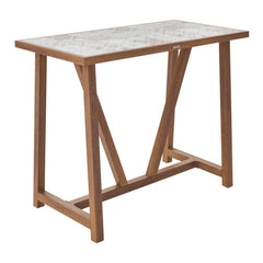 Naterial Gaia High Dining Table For 4 Persons 126x65.5cm Wood Effect