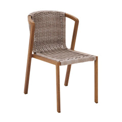 Naterial Gaia Dining Chair Wicker Wood Effect