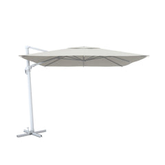 Naterial Aura Side Umbrella 2.9m by 2.9m - White