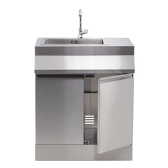 Naterial Ilo Outdoor Kitchen Sink Unit With Tap Stainless Steel