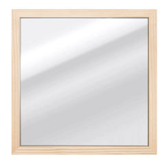 Inspire Wood Mirror 30cm x 30cm - Natural