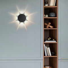 Inspire Round Semi-Ceiling Lamp 16x5.5 cm Black,