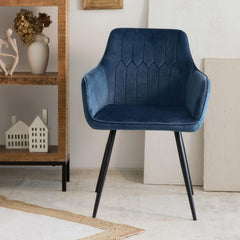 Homla ETIENNE Chair dark blue 56x61x86cm