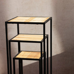 Homla ROH Metal Flower Bed Black 27x27x60cm