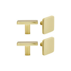 Inspire Keo Knob Set of 4 Pieces - Brushed Brass Matt
