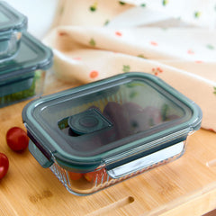 Homla Remmie Glass Rectangular Container 0.64L