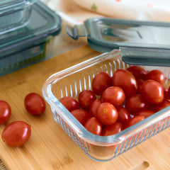 Homla Remmie Glass Rectangular Container 0.64L