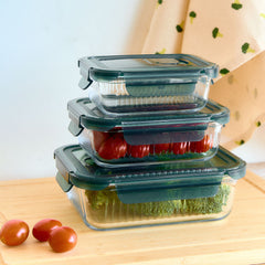 Homla Remmie Glass Rectangular Container 0.64L