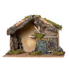 Decoris MDF Nativity House 48 x 22 x 32cm