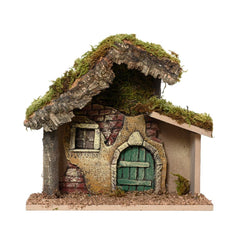 Decoris MDF Nativity House 23 x 11 x 21cm