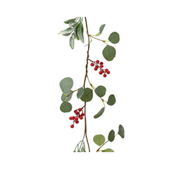 Decoris Polyester Garland with Berries 150cm